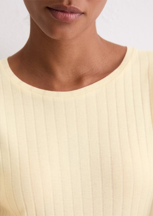 Longsleeve slim — Raw Cream
