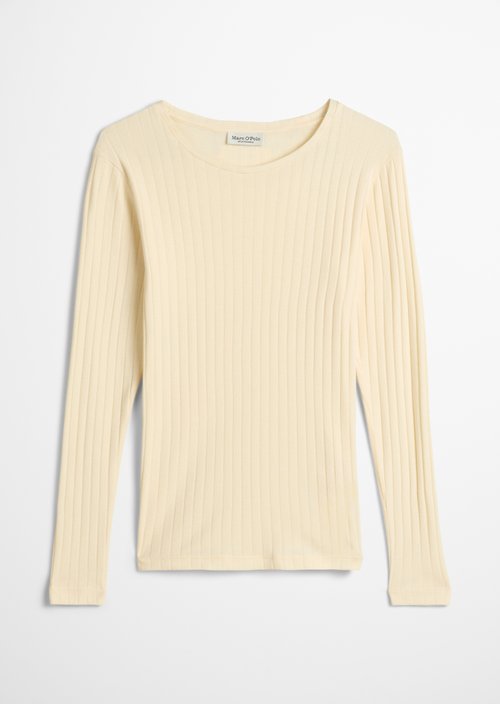 Longsleeve slim — Raw Cream