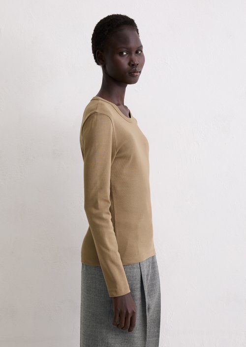 Longsleeve regular — Soft Mocca