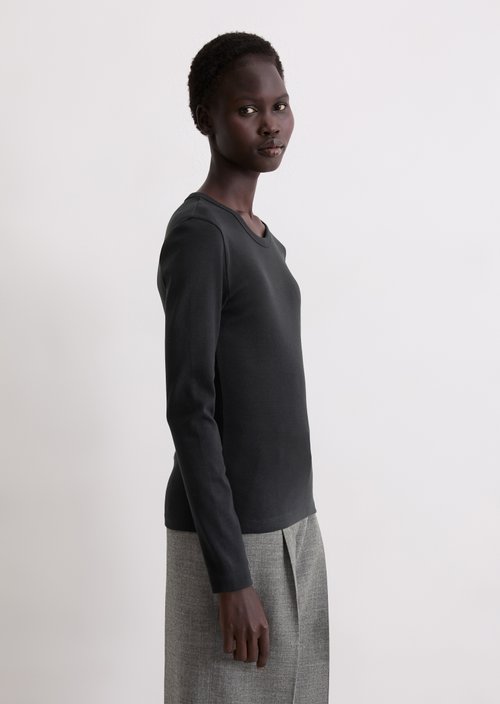 Longsleeve regular — Deep Night Blue