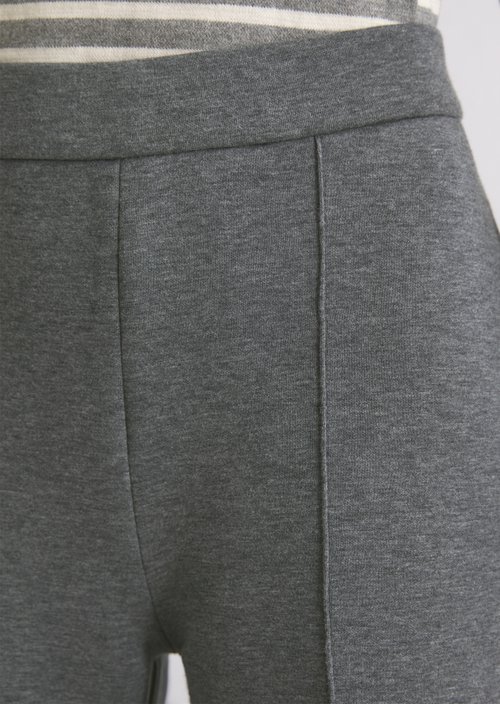 Relaxed jersey pants — Warm Granite Melange