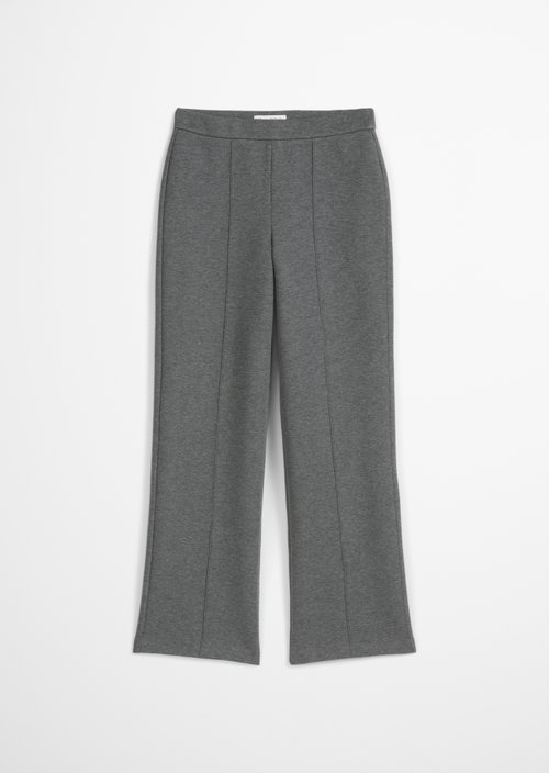 Relaxed jersey pants — Warm Granite Melange
