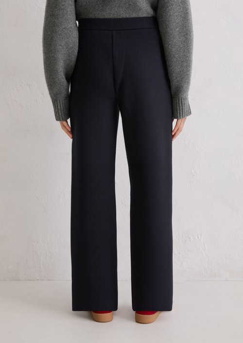Relaxed jersey pants — Deep Night Blue