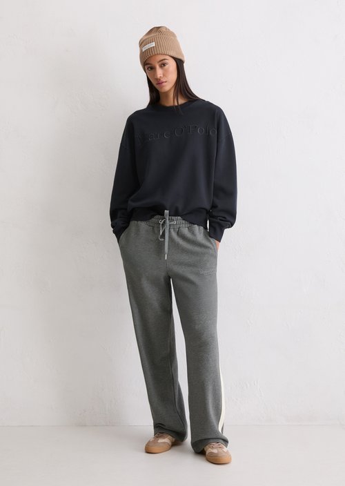 Relaxed sweatpants — Warm Granite Melange