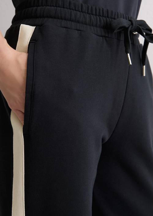 Luźne spodnie dresowe Deep Night Blue w widoku szczegółowym