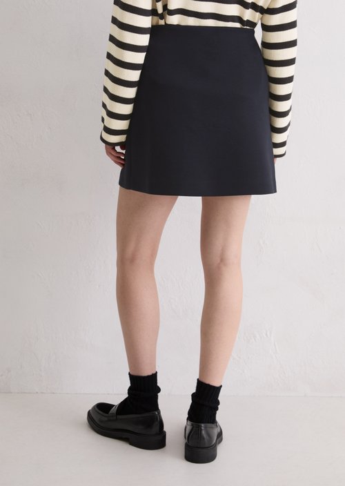 Jersey mini skirt regular — Deep Night Blue