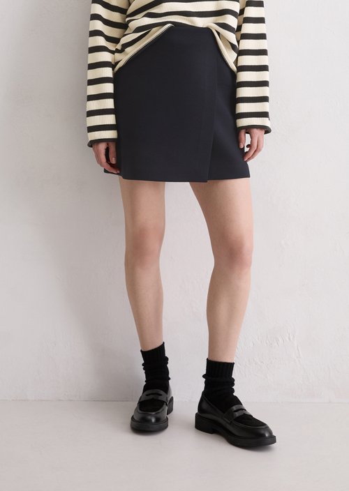 Jersey mini skirt regular — Deep Night Blue