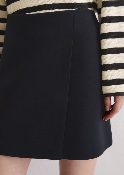 Jersey mini skirt regular — Deep Night Blue
