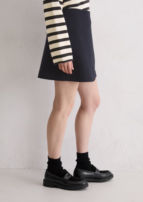 Jersey mini skirt regular — Deep Night Blue