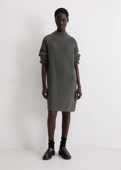 DfC knitted dress loose — Warm Granite Melange