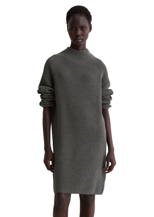 DfC knitted dress loose — Warm Granite Melange