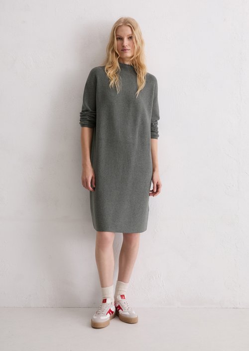 Seamless knit dress loose — Warm Granite Melange