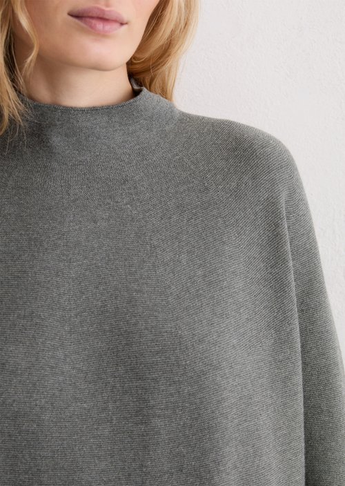 Seamless knit dress loose — Warm Granite Melange