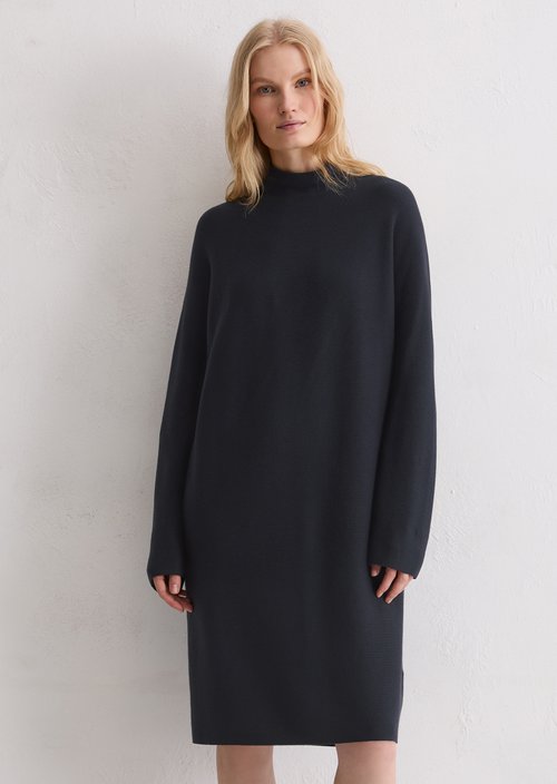 Seamless knit dress loose — Deep Night Blue
