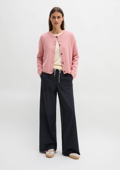 Regular kasjmier vest Natural Rose in vooraanzicht