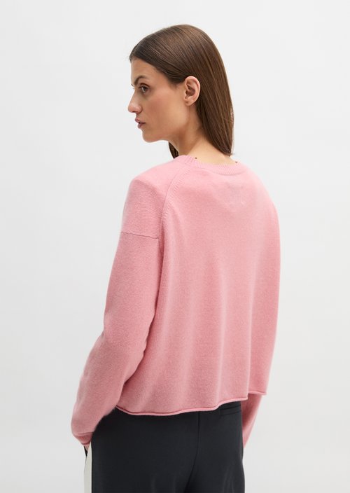 Regular cashmere cardigan — Natural Rose