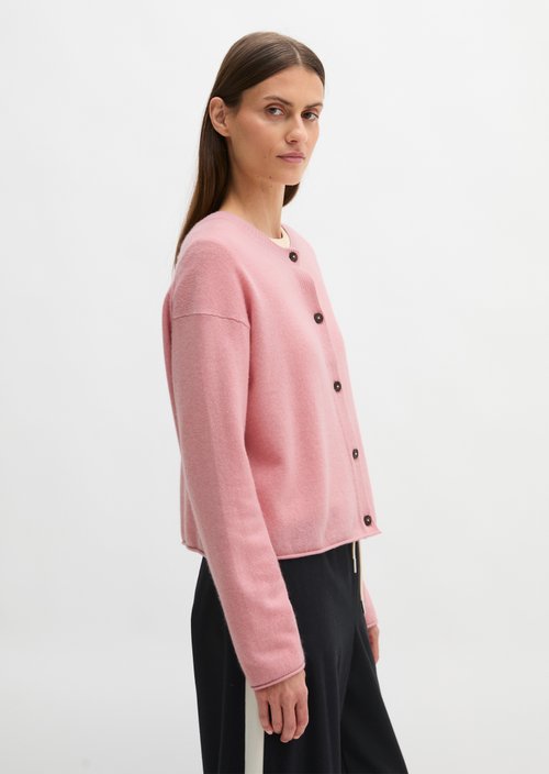 Regular cashmere cardigan — Natural Rose