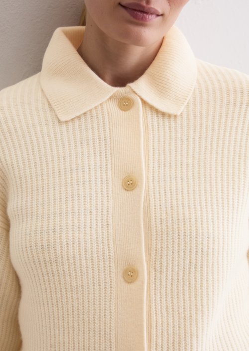 Relaxed cardigan — Raw Cream