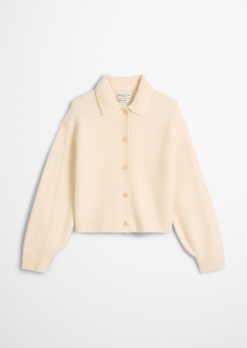 Relaxed cardigan — Raw Cream