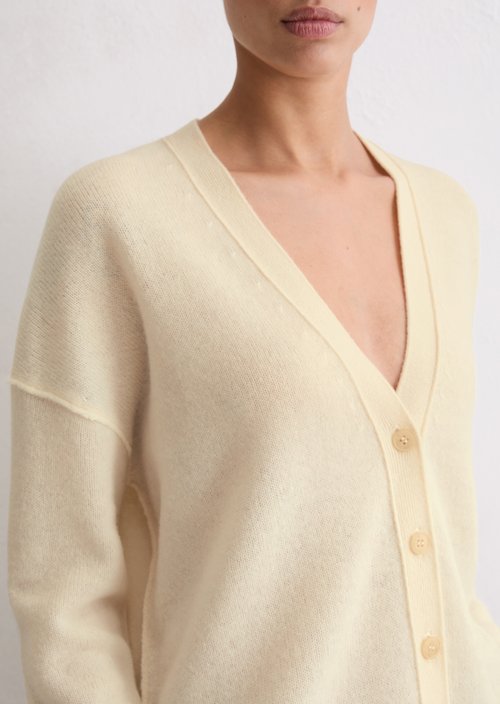 Cardigan oversized — Raw Cream