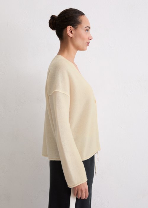Cardigan oversized — Raw Cream