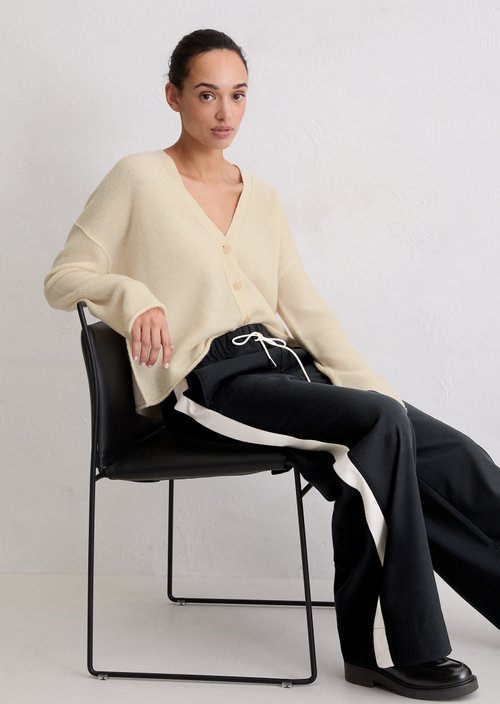 Cardigan oversized — Raw Cream