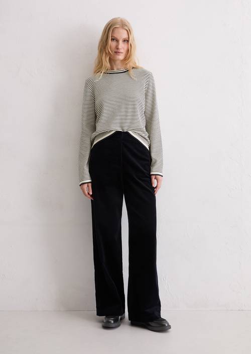 Ringelpullover regular Offwhite in Frontalansicht