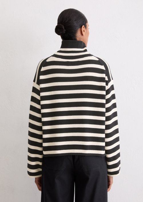 Regular turtleneck sweater — Dark Blue