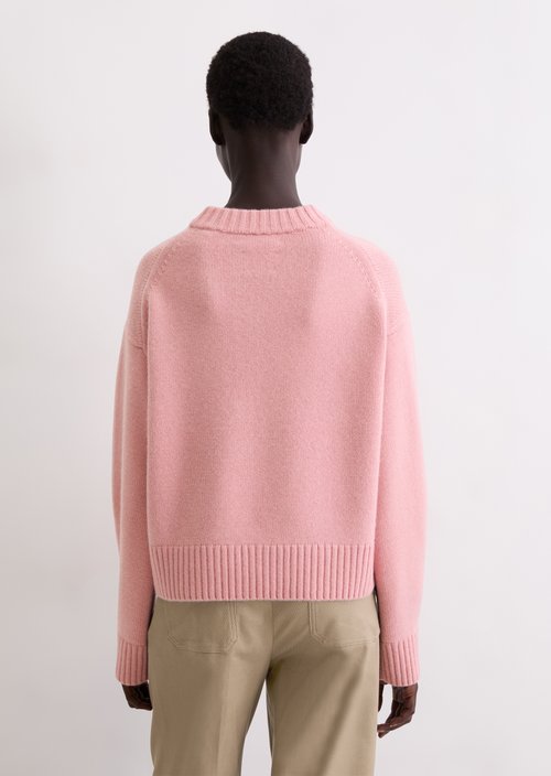 Cashmere sweater regular — Natural Rose