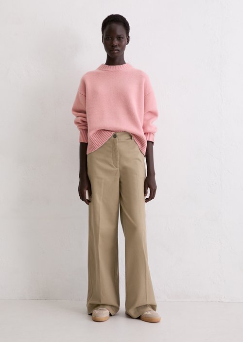 Cashmere sweater regular — Natural Rose
