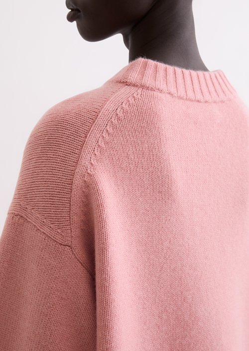 Cashmere sweater regular — Natural Rose