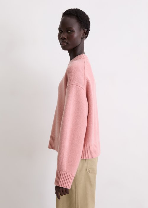 Cashmere sweater regular — Natural Rose