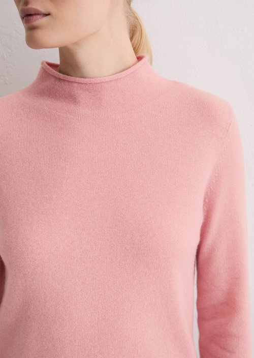 Cashmere sweater regular — Natural Rose