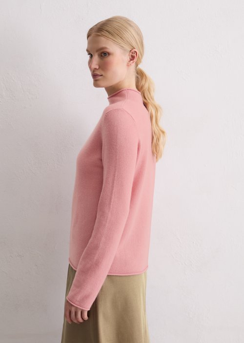 Cashmere sweater regular — Natural Rose