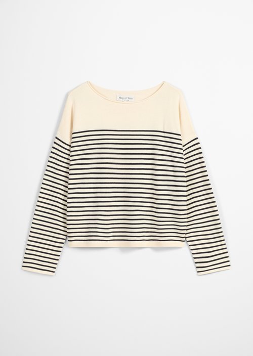 Striped sweater loose — Offwhite