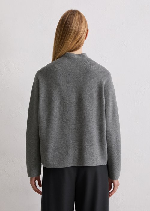 Seamless sweater loose — Warm Granite Melange