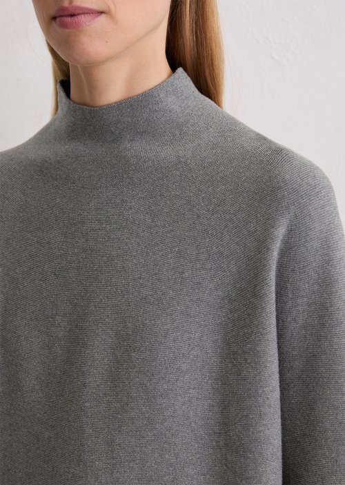 Seamless sweater loose — Warm Granite Melange
