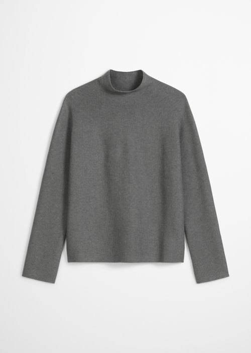 Seamless sweater loose — Warm Granite Melange