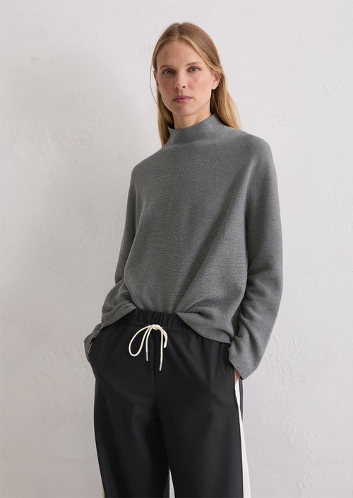 Seamless sweater loose — Warm Granite Melange
