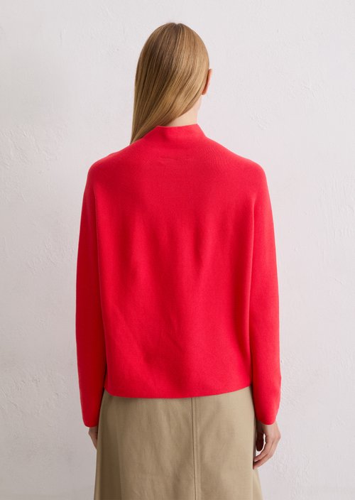 Seamless sweater loose — Bright Red
