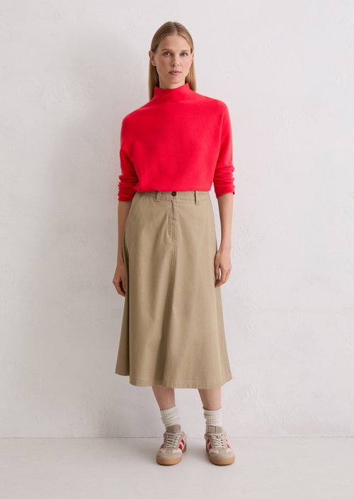 Seamless sweater loose — Bright Red