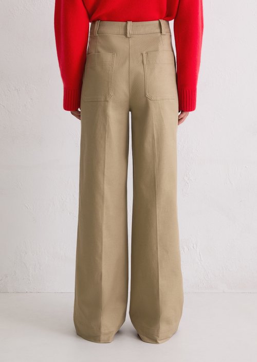 Wide Leg Pants long — Soft Mocca