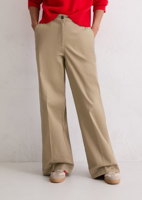 Wide Leg Pants long — Soft Mocca