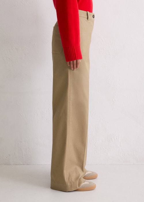 Wide Leg Pants long — Soft Mocca