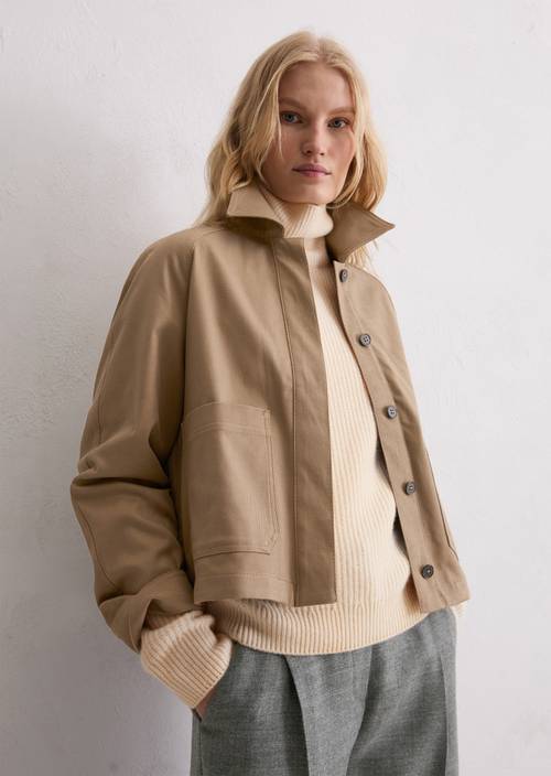 Binnenjas regular Soft Mocca in vooraanzicht