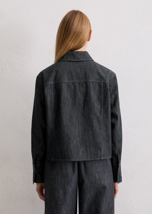 Indoor jacket boxy shape — Dark Blue