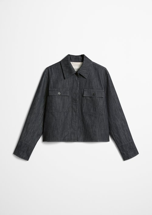 Indoor jacket boxy shape — Dark Blue