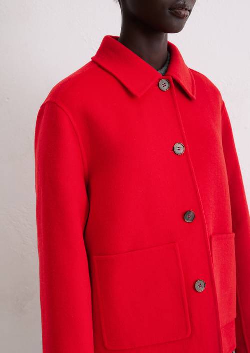Veste chemise regular Bright Red en vue détaillée