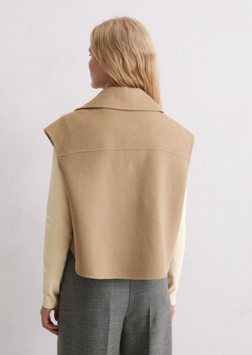 Zip vest relaxed — Soft Mocca
