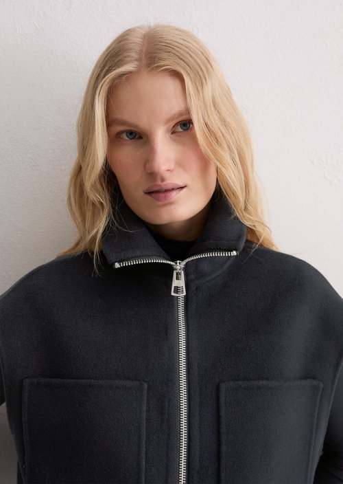 Zip vest relaxed — Deep Night Blue
